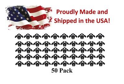 50 PLASTIC BLACK Roof Ice Guard Snow Guard Stops for Standing Seam Metal Roofing