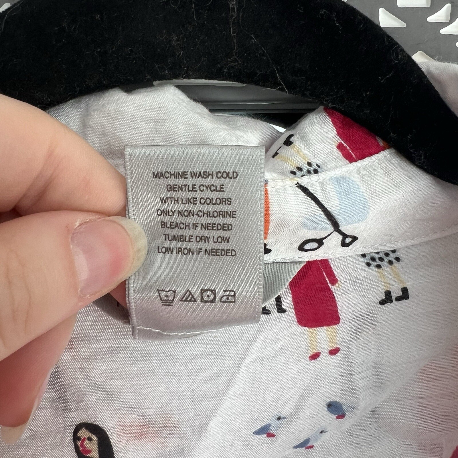 Multiples PM Unique Top With Rectangle Buttons Pe… - image 8