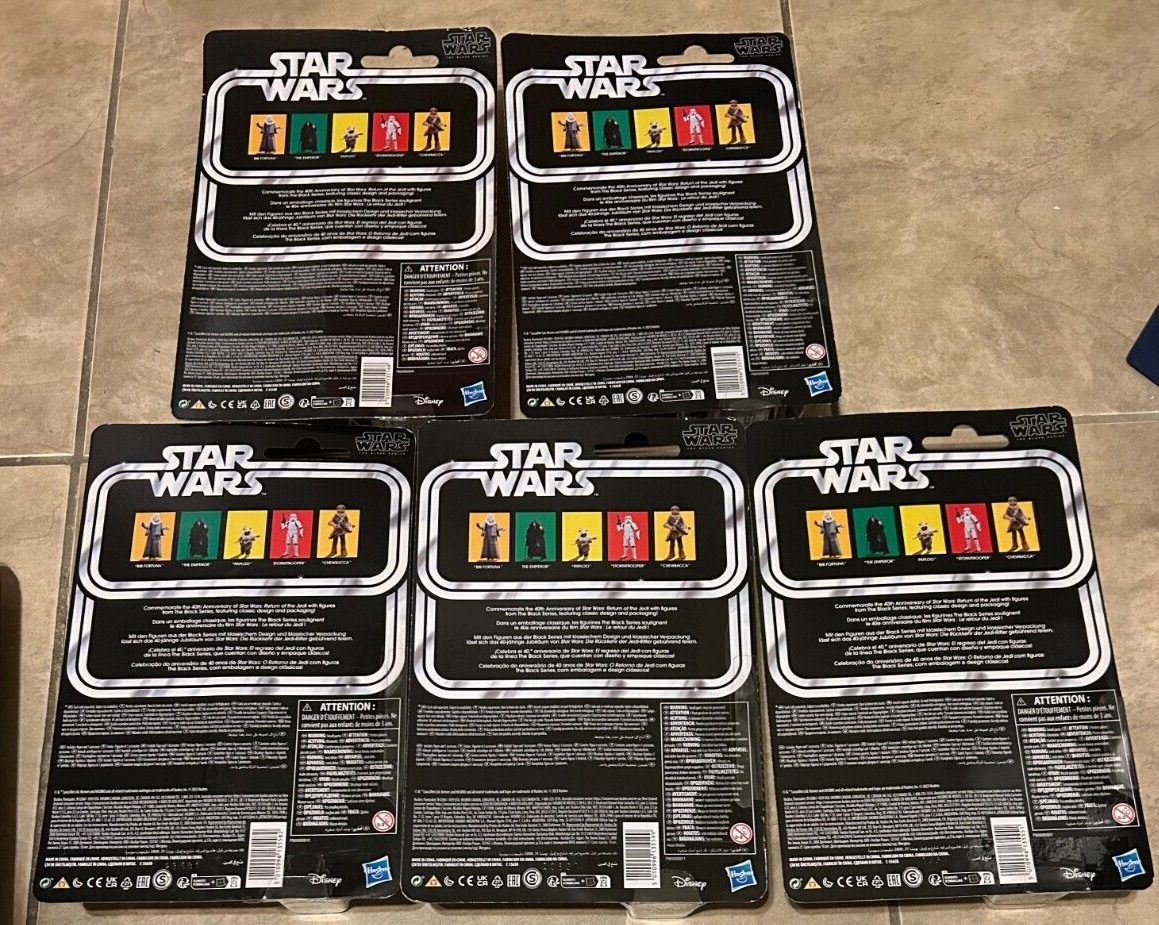 COMPLETE SET 5 Star Wars Black Series 40th Anniversary 6