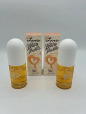 Vintage Love’s White Vanilla Body Mist Perfume 1.5oz Set Of 2 Both New In Box