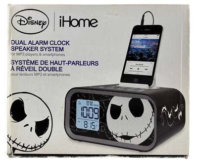 Disney iHome Nightmare Before Christmas Dual Alarm Clock Speaker System Dj-M23.2