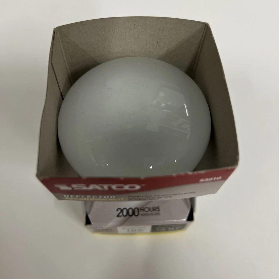 Satco S3210 120V Medium Base 30-Watt R20 Light Bulb, Frosted - Image 3 of 3