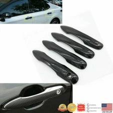 For TOYOTA CAMRY 19-26 Carbon fiber Style Door Handle Cover Trim NO Smart Sensor