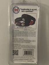 NEW 2x Core Synergy Titanium Bracelet Black  Yellow Silicone Medium 7" Strength