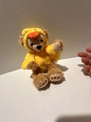 Disney Little Duffy Bear Mickey Mouse Duck Outfit Costume 9'' Plush Easter Chick
