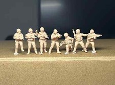 1/48/72 Modern French Soldiers 7pcs Person Resin Militarily Model