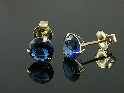 585 Gold Krappen Ohrstecker 3 Krappen 1 Paar 3 Mm Mit Zirkonia Steinen