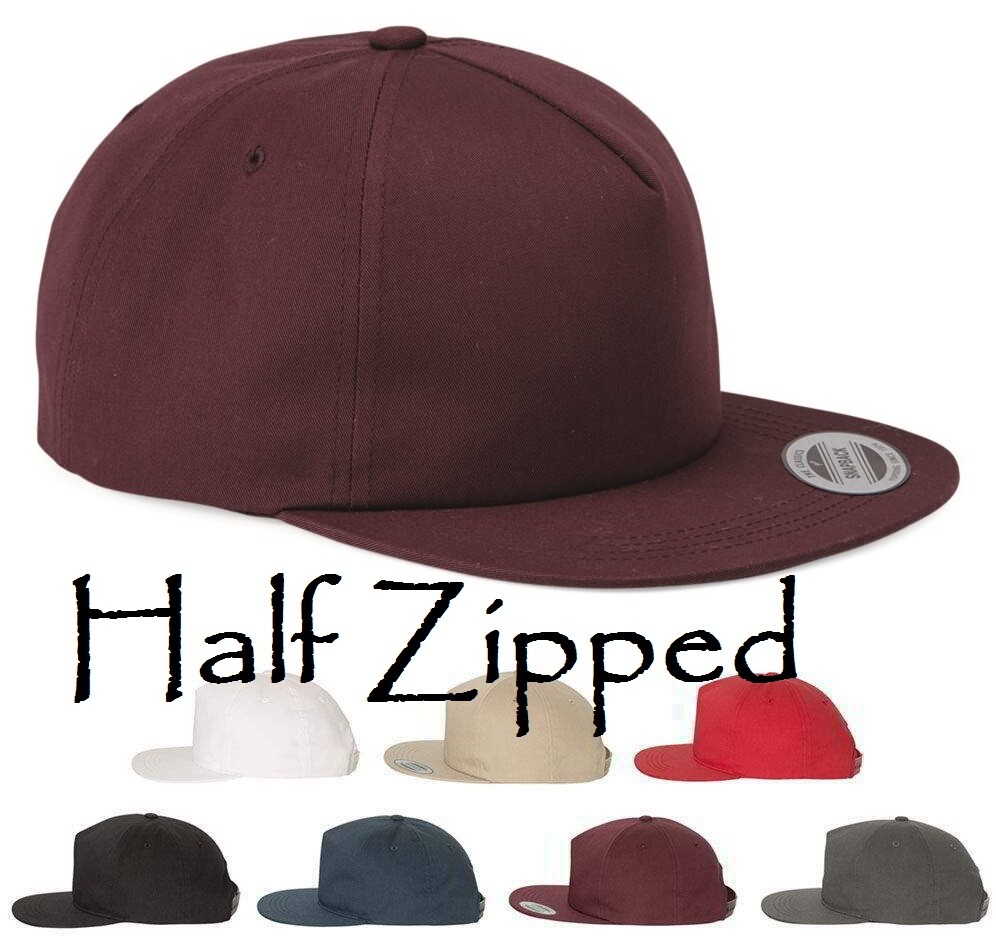 Yupoong Unstructured Five-Panel Snapback Baseball Cap Hat 6502