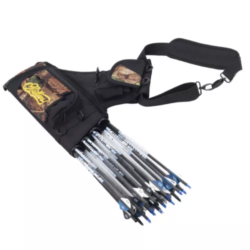 4 Tubes Archery Arrow Quiver Waist Hip Bag Belt Back Bow Hunting Pouch Holder - Picture 7 of 17