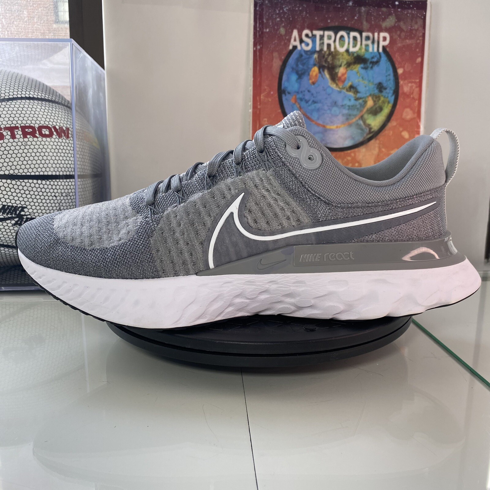 nike react infinity run flyknit 2 particle grey