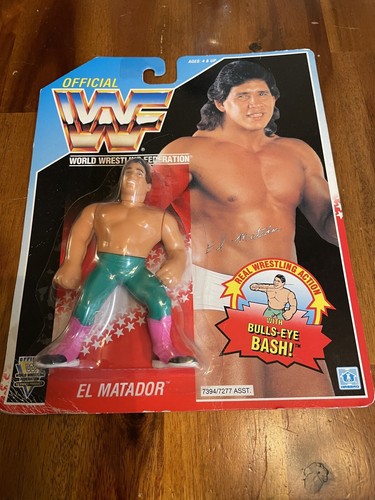 WWF HASBRO El Matador TITO SANTANA BLUE CARD...