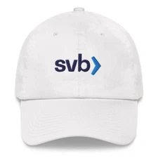 SVB Logo Adjustable Baseball Cap Stock Trader Gift Embroidery Dad Hat