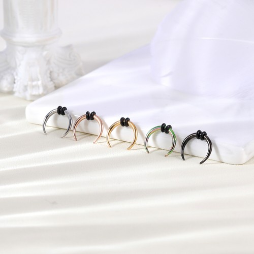 16G Septum Nose Rings Horseshoe Hoop Pincher Taper Helix Piercing Daith Earrings - Picture 6 of 13