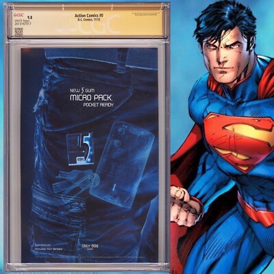 CGC 9.8 SS Action Comics #0 signed by Ben Oliver & Grant Morrison