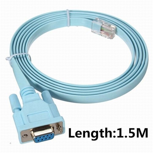RJ45 DB9 LAN RS232 Serial Console Cable Networking Ethernet Adapter Computer - Photo 3/12