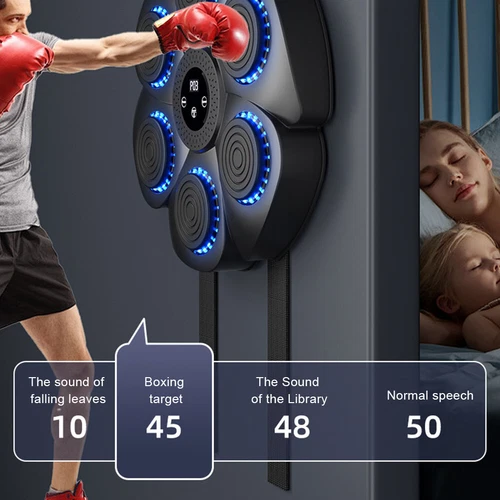 Smart Punching Boxing Electronic Music Machine Home Training Bluetooth With LED - Picture 8 of 16