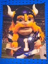 Minnesota Vikings Viktor mascot signed 8x10 photo
