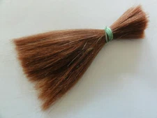 100% Human hair for REBORN DOLL- Red brown - 2/3 oz (20 g) - Length: 7 - 8" 