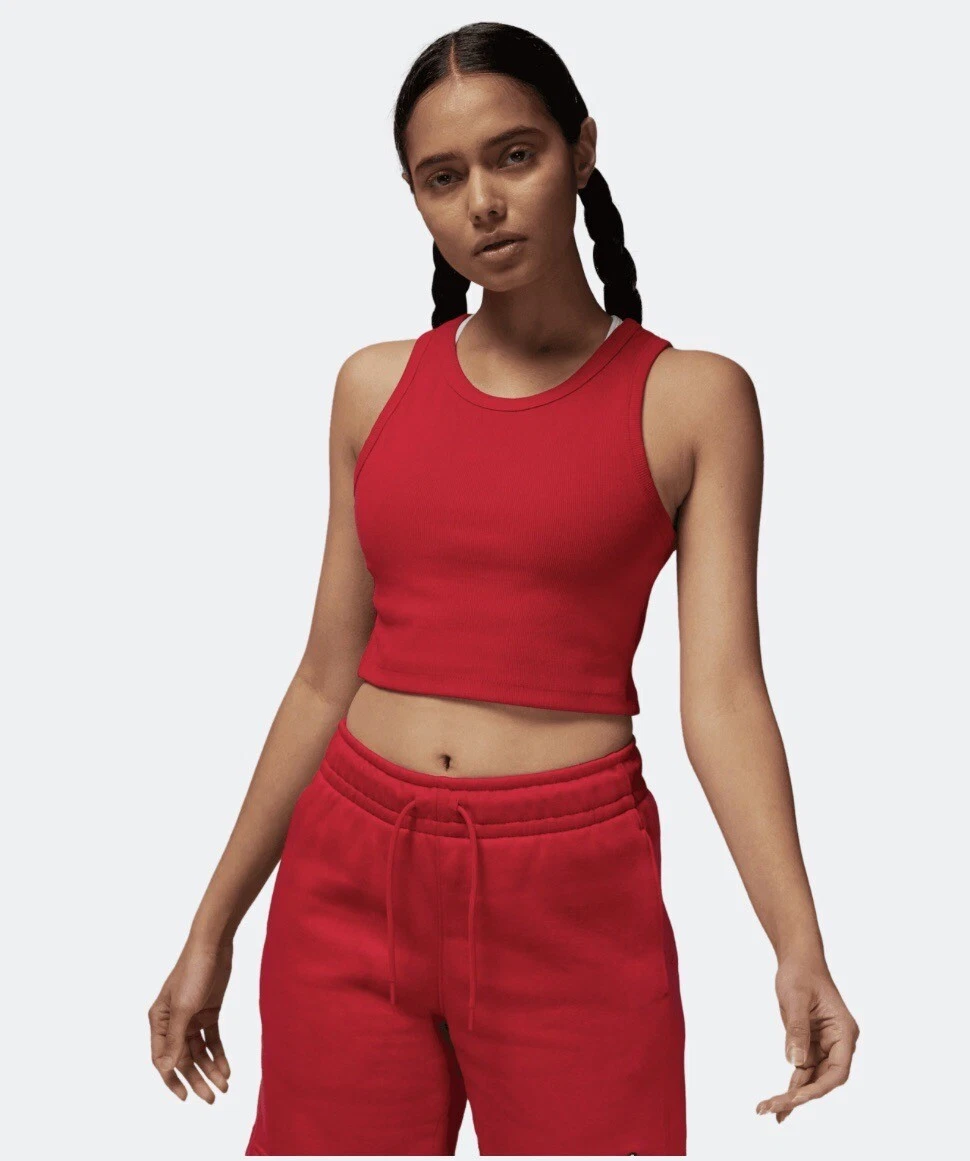 New Jordan Crop Top-Red Womenu0026#039;s Tight Fit Coolant Size Medium | eBay