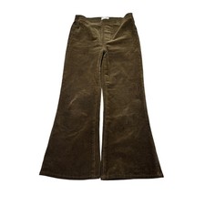 Pilcro Anthropologie Olive Brown Corduroy Wide Leg Pull On Pants Women S W29 L24