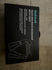 Nekteck Shiatsu Neck and Back Massager with Soothing Heat, Electric Deep Tissue