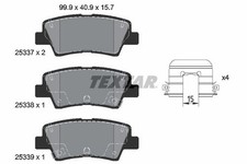 TEXTAR Bremsbeläge Satz Hinten für HYUNDAI i30 (GD) für KIA Niro (DE) 2533707
