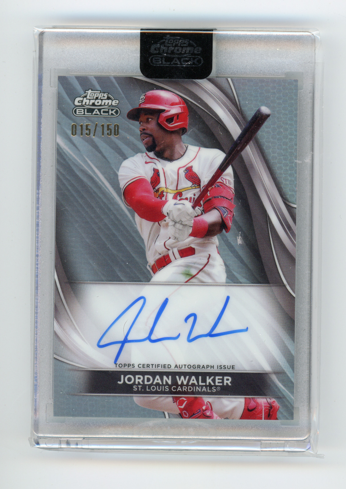 2024 Topps Chrome Black Jordan Walker Refractor AUTO #015/150 (JK)
