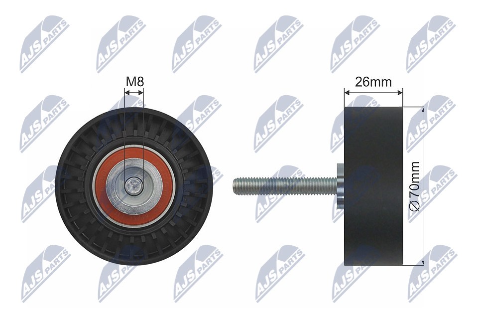 N.T.Y. RRK-FR-006.NTY Deflection/Guide Pulley, V-ribbed belt for FORD,VOLVO - Image 13