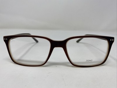 VE Soho SOHO 1062 Soft Matte Brown Crystal 56-19-150 Eyeglasses Frame G847