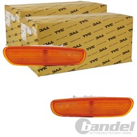 2X Tyc Blinker Orange Hinten Vorne Beidseitig Passend FÜR Volvo S40 V40