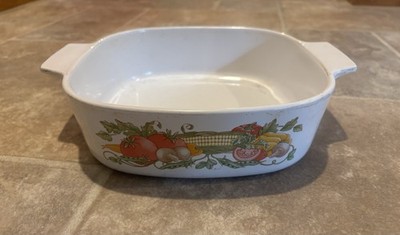 Vintage Corning Ware Garden Harvest A-2-B 2 Liter NO LID  U.S.A.