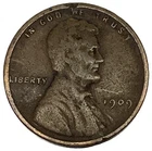 1909 - P Lincoln Wheat Cent Penny Very Good Condition 1c US Coin 1st Year- 2073