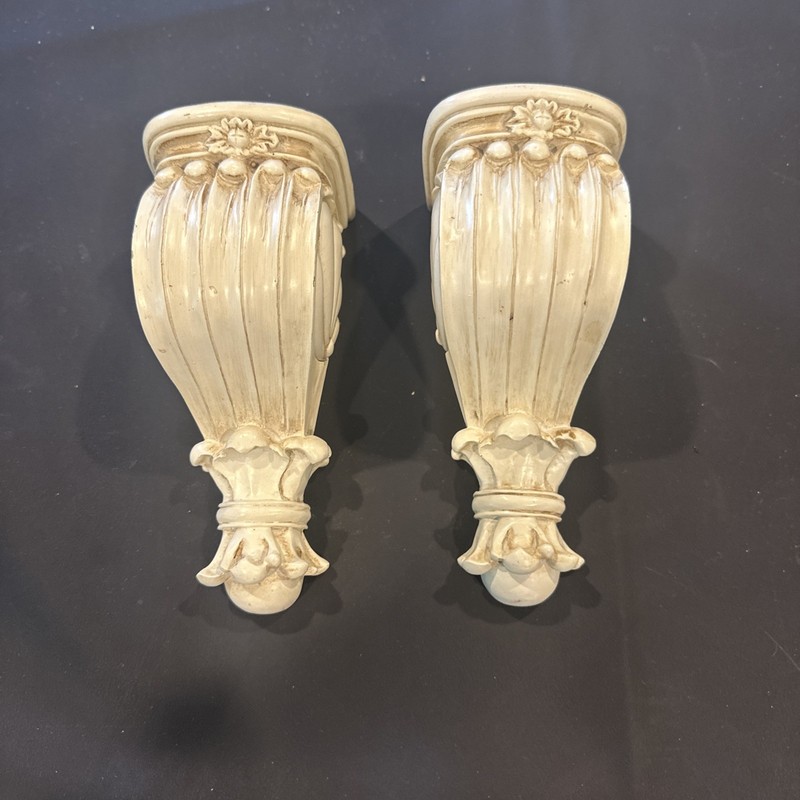 Beautiful Decorative Sconce Set or Curtain, Drapery and shelf support