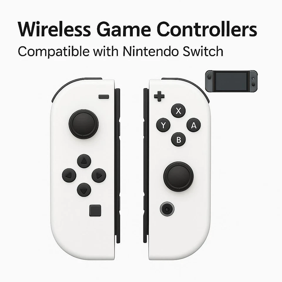 For Nintendo Switch Joy-con-Controller Left w/ Right Wireless Gamepad 1-Pair - Image 3 of 4