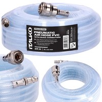 Druckluftschlauch 6X11Mm Schnellkupplung Schlauch PVC Kompressorschlauch 10M