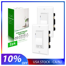 Double Dimmer Light Switch, Greencycle 2PK - ...