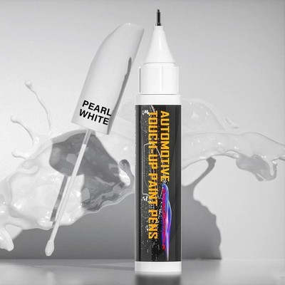 Pearl White Car Paint Touch Up, Auto Pearl White Touch Up Paint Pen, Two-In-One