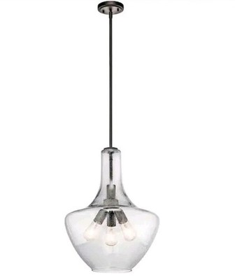 Kichler Lighting 42190OZ Everly - 3 light Pendant - with Transitional