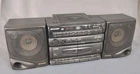 Sharp GX-CD130 CD AM/FM Radio Boombox Detachable Speakers Vintage 1997 - TESTED