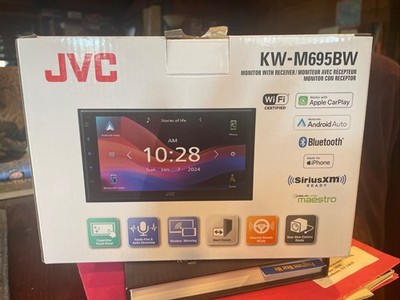  JVC KW-M695BW, 2-DIN Digital Media Receiver, w/ Apple CarPlay & Android Auto
