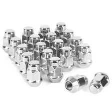 Richeer 20PCS 1.4 inch Chrome 12x1.5 Closed End Bulge Acorn Lug Nuts - Cone S...