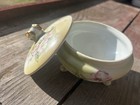 Antique Vintage Nippon Hand Painted Pink Dogwood Powder Dresser Vanity Jar — photo 6