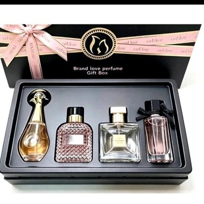 Luxury Brand New Perfume Women Eau De Parfum Femme Gift Box 4Pcs Set 100Ml 