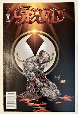 Spawn #75 NEWSSTAND COVER VARIANT Todd McFarlane Image Comics UPC VERY FINE