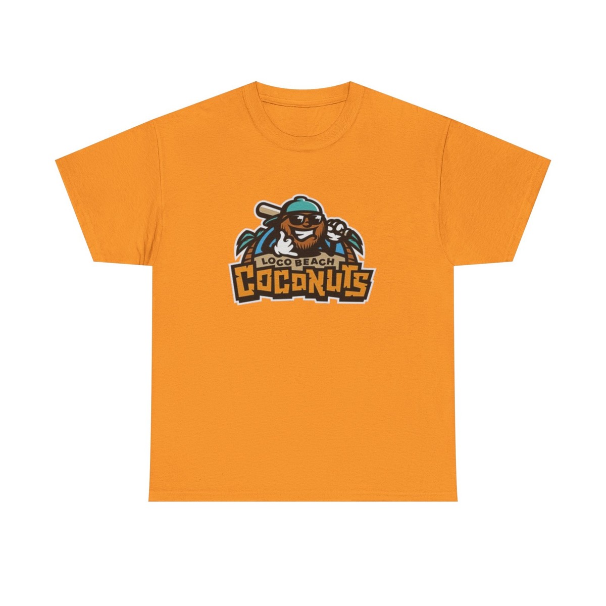 Loco Beach Coconuts Printed T-Shirt Savannah Bananas Baseball