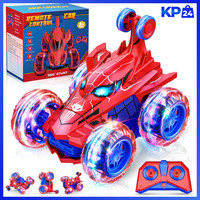 Ferngesteuertes Auto 2.4Ghz Rc 360° Flip Led Licht Spielzeug Ab 3 Jahre Jungen