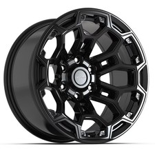 18 Inch Black Rims Set4 6x139.7 -12et Df03 Defiant Fits Chevy Gmc Cadillac Ram