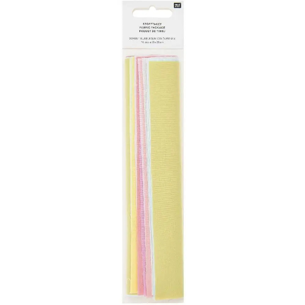 Stoffpaket, Sorbet Bubblegum Colours Mix 10 Stk à 20 x 20cm | 2024 - Image 3