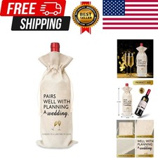 Wine Bag Wedding Gift for Mr and Mrs - Engagement Gift J14