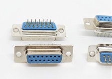 10 PCS Connectors Pro DB15 Female DIP Straight PCB Mount D-Sub Connector